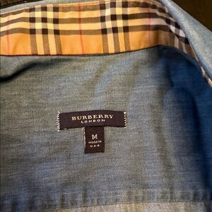 Burberry Denim Jacket with Check Lining
